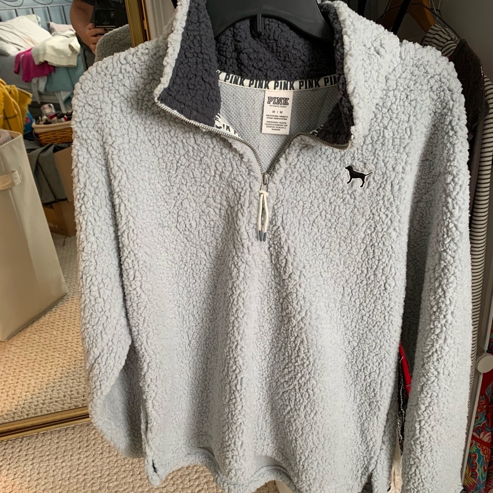 Victoria’s Secret Pink Sherpa pullover fleece